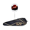 Li-Ning Ignite Series Carbon Fibre Superlite Speed Racket wuth Full Cover (Pearl White/Blue) gallery image