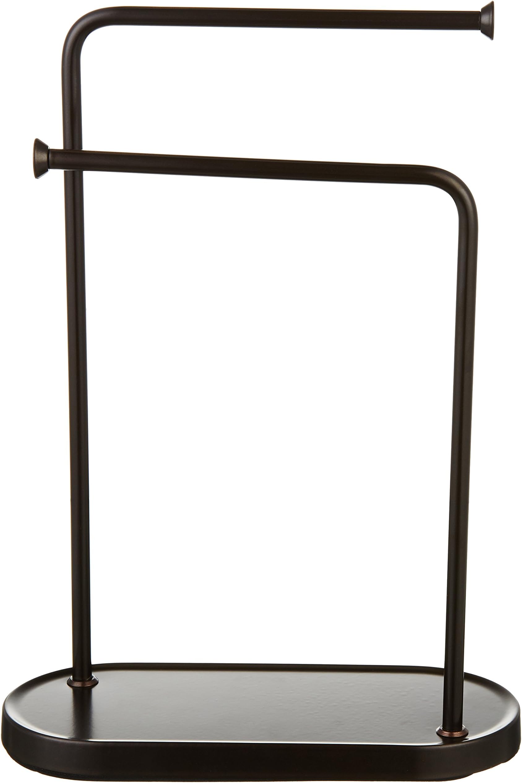 Amazon Basics Double-L Hand Towel and Accessories Stand - Bronze