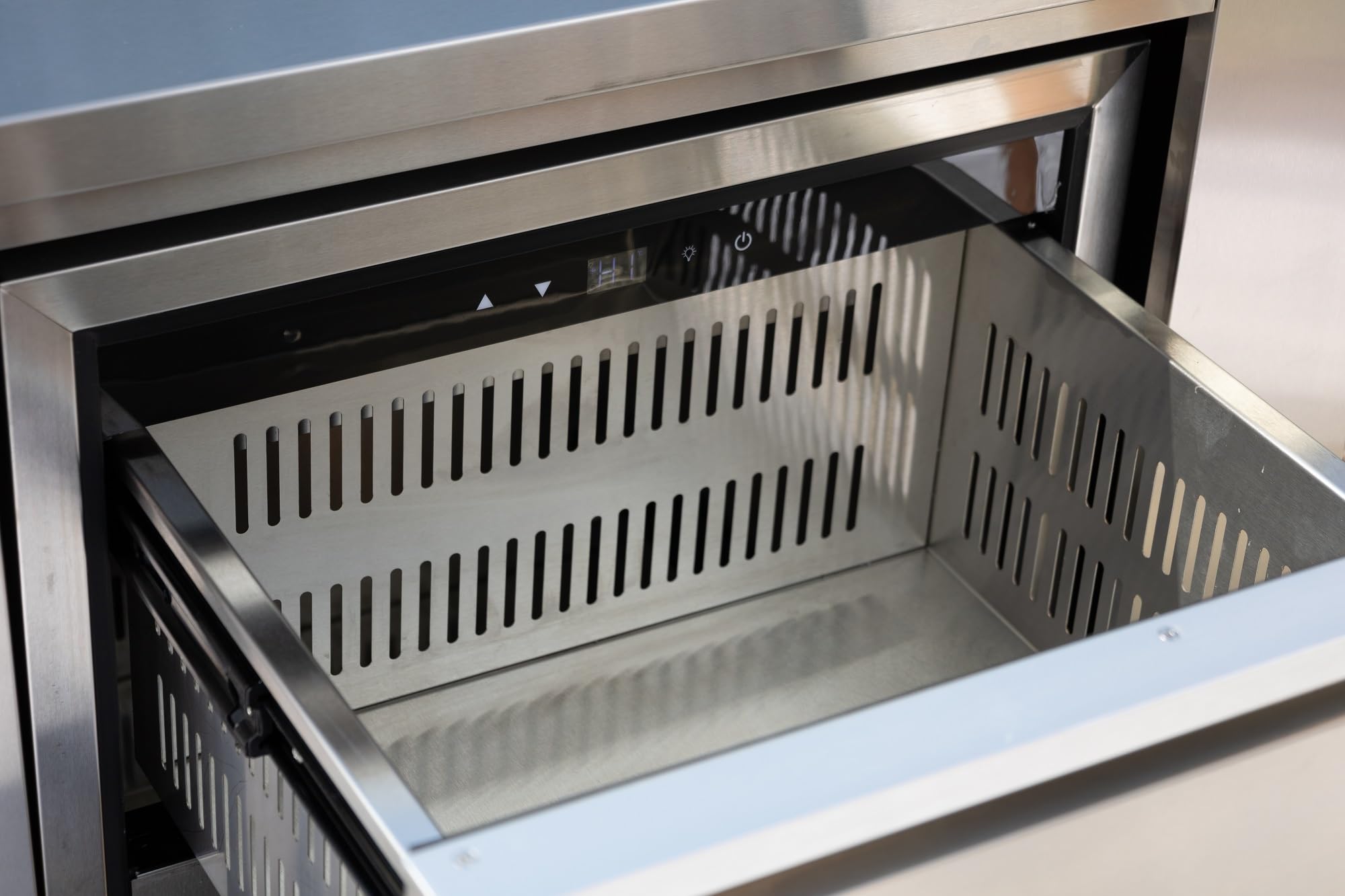 Ondis24 Outdoor-Küche Kühlschrank Schubladen mit Korpus (Edelstahl)