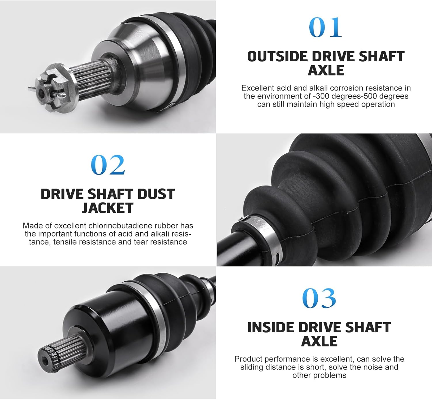 KLV Front Left Right Drive Shaft CV Axle Compatible with 2016-2022 Polaris Scrambler 850 Scrambler XP 1000 Sportsman SP Touring 850 Sportsman XP 1000 Heavy Duty Axle 1333431