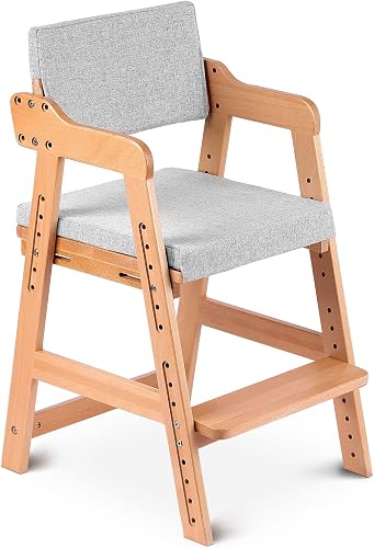 Chaise haute en bois de hêtre pour enfant Ezebaby