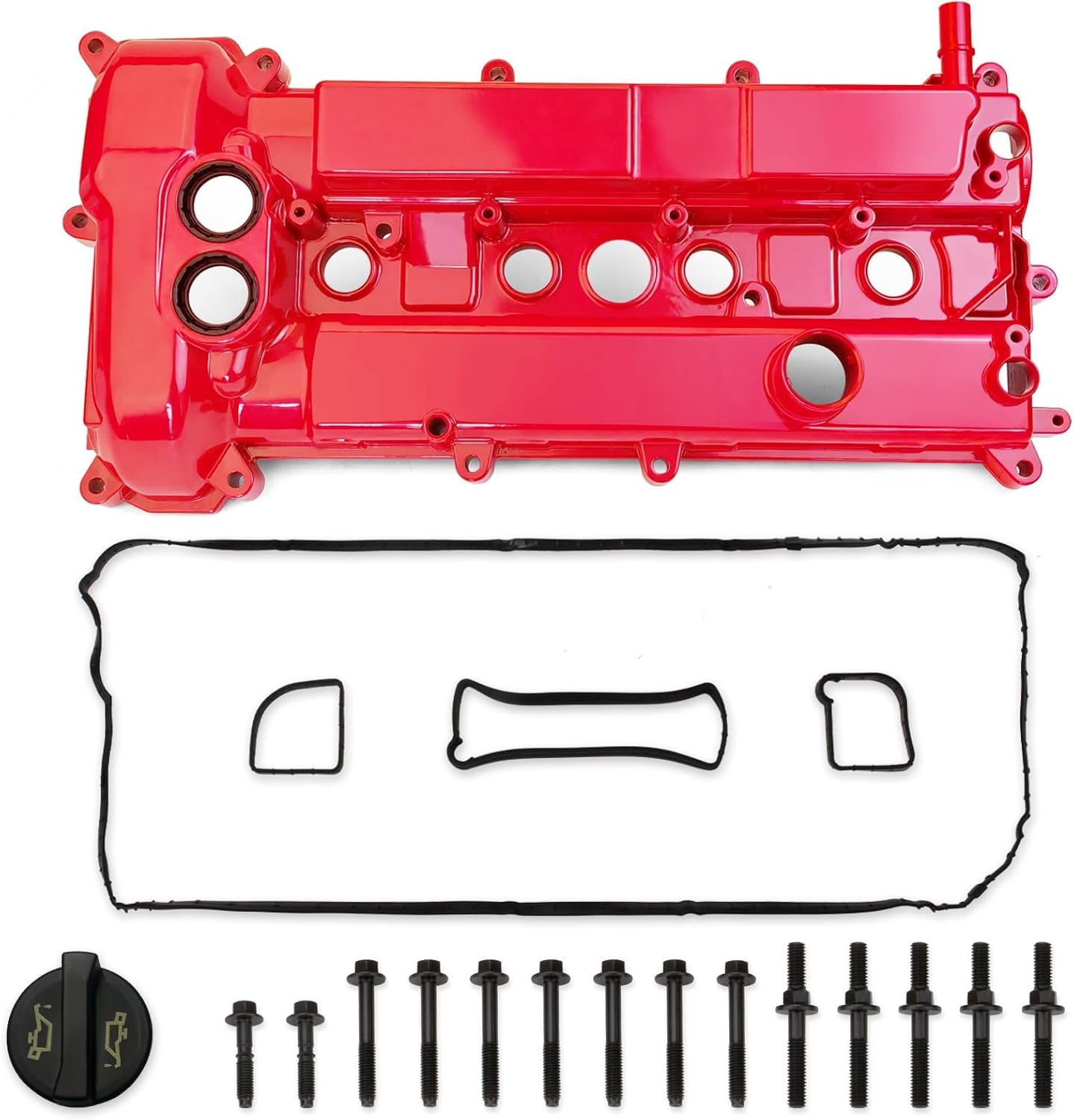 MITZONE Aluminum Valve Cover Compatible with Ford Focus EcoSport S SE SEL Titanium 2.0L L4 Gas Flex 2014-2022