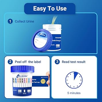[2 Pack] HEAL-CHECK 14 Panel Drug Test Cup with Fentanyl for Home,Workplace | Screens THC, FEN, AMP, BUP, BAR, BZO, COC, MET, MDMA, OPI, MTD, OXY, PCP,PPX. Broader urine drug test kit for more confidence