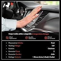 Vista 2 de A-Premium Motor de ventilador delantero de calefactor HVAC compatible con Ford E-350 Econoline, E-150, E-250 Econoline, E-150 E-350 Club Wagon