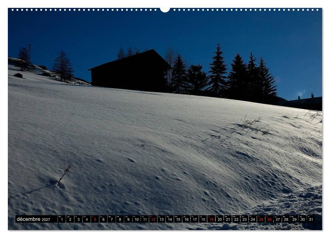 Neige sur les Hautes Alpes (Calendrier mural haut de gamme 2027 DIN A2 vertical), CALVENDO calendrier mensuel: Paysages des Hautes Alpes