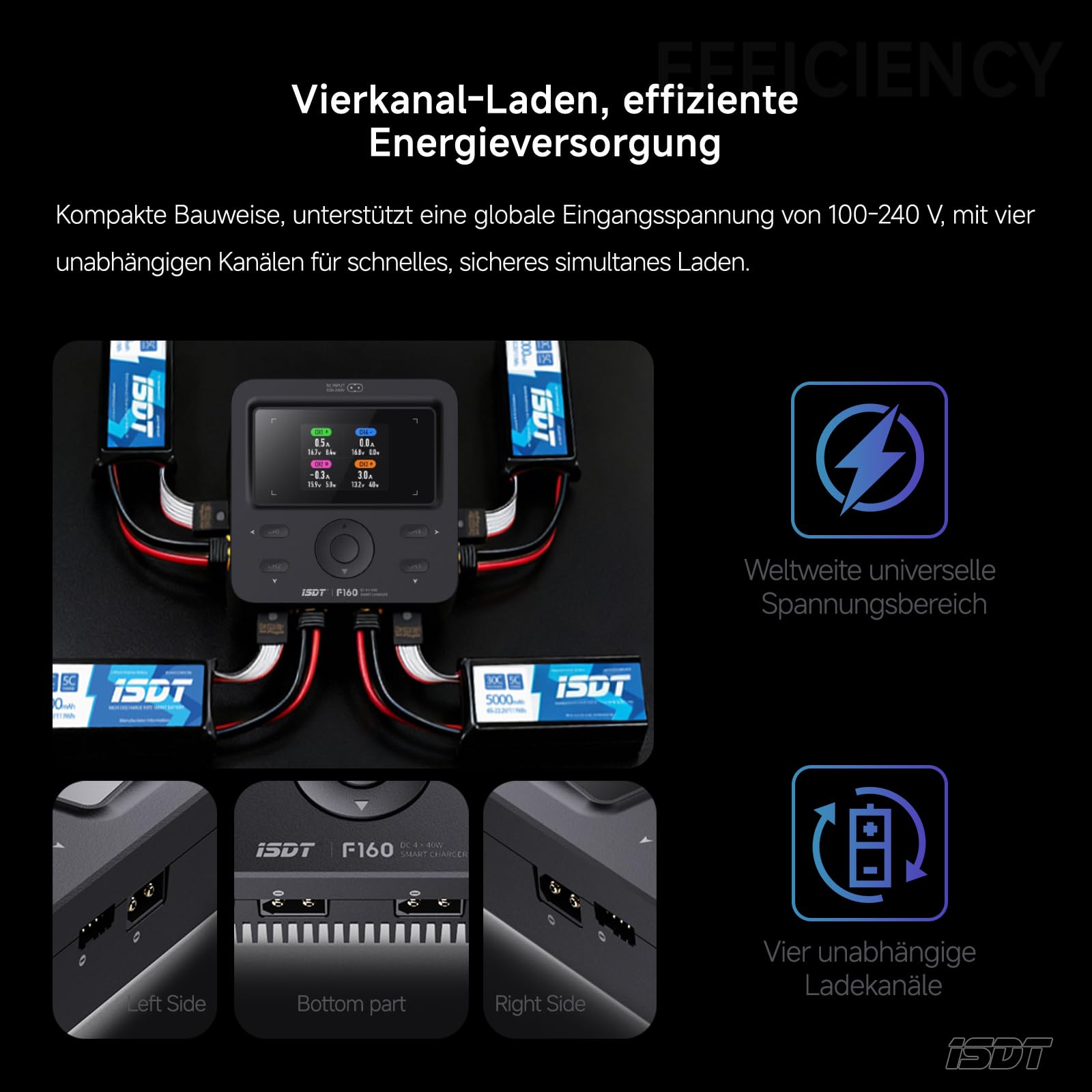 ISDT F160 Lipo Batteria Balance Caricatore