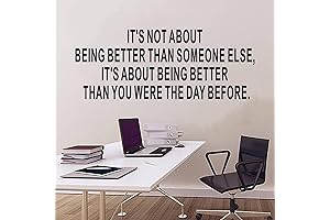SEATUNE Inspirational Wall Decals - Positive Motivational Wall Quote Stickers