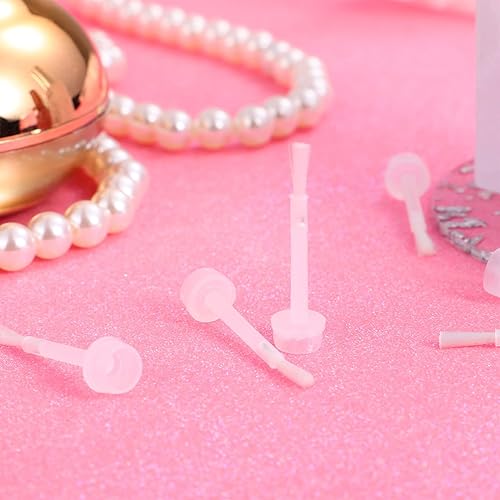 Miniatura 5 de Cepillo aplicador pequeño con tapa, kit de uñas acrílicas, 200 cepillos aplicadores, cepillos de botella de repuesto, cepillos de líquido para
