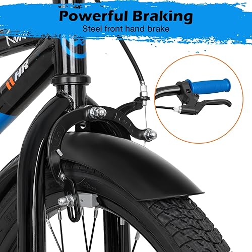 Miniatura 2 de WEIZE Bicicleta para niños, bicicleta para niños de 16 y 20 pulgadas para niños y niñas de 4 a 12 años, altura del ciclista de 41 a 62 pulgadas,