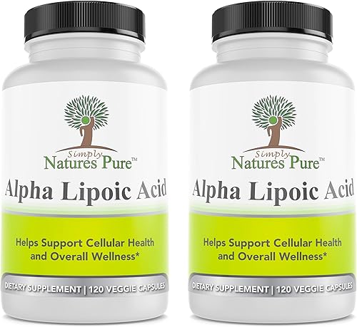 Simply Natures Pure - Ácido alfa lipoico de 600 mg 240 cápsulas vegetales RLA R-LA R-LA R-Lipoic S-Lipoic ALA ácido tióctico sin OMG suministro de 8 Simply Natures Pure - Ácido alfa lipoico de 600 mg 240 cápsulas vegetales RLA R-LA R-LA R-Lipoic S-Lipoic ALA ácido tióctico sin OMG suministro de 8