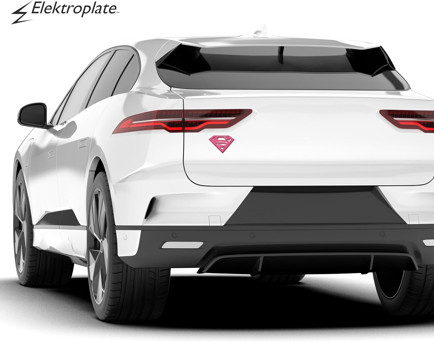 Elektroplate Officially Licensed DC Comics Supergirl Hot Pink All Metal Emblem for Cars, Trucks, and All Auto | Universal Fit at 4.2" x 3.0" | Weatherproof