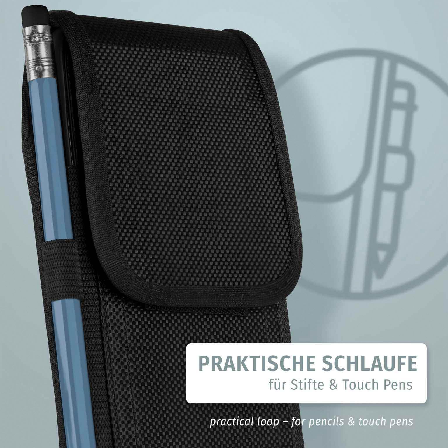 moex Handy Gürteltasche für Samsung Galaxy S26 Ultra Hülle mit Gürtelschlaufe, Outdoor Handyhülle Gürtel Handytasche, robuste 360 Grad Schutzhülle mit Karabiner, Agility Case, Schwarz