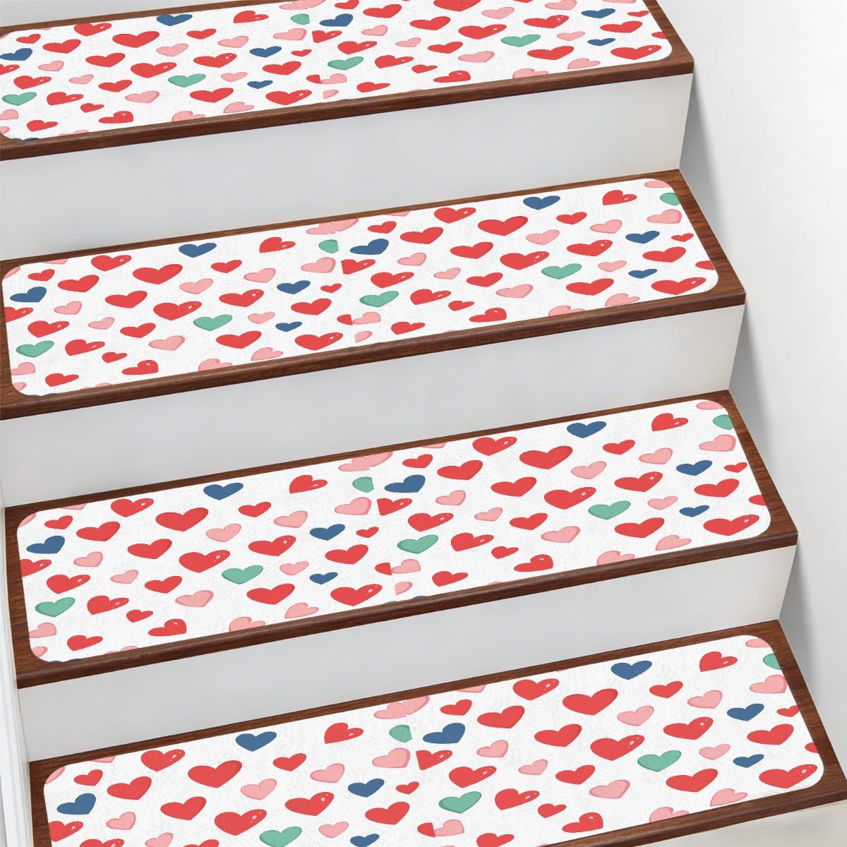 Alfombra antideslizante para escaleras interiores de 7.8x30 pulgadas