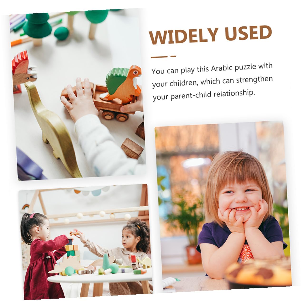 Puzzle in Legno 2 Set, Gioco Educativo per Bambini | Alfabeto Orientale, Presa Semplice e Bordi Lisci, Adatto a Scuola e Insegnamento Domestico