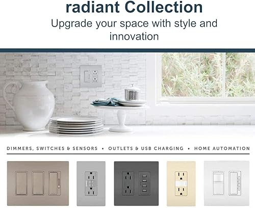 Miniatura 7 de Legrand Radiant 2097TRW3PKCC4 - Salida dúplex decorativa de 20 amperios GFCI autoprueba resistente a manipulaciones, color blanco (paquete de 3)