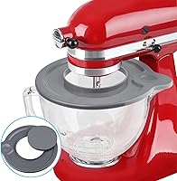 Vista 3 de Cuenco mezclador de vidrio accesorio de 5 cuartos de galón - Compatible con batidoras de pie KitchenAid de 4.5 y 5 cuartos de galón con cabezal