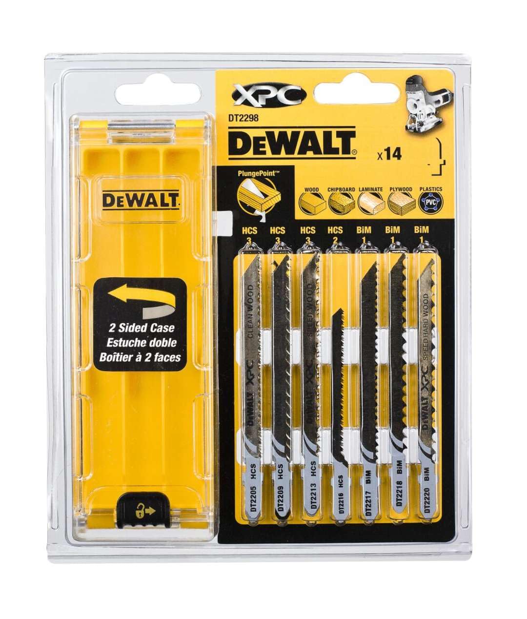 DeWalt DT2298-QZ Lame de scie Set, Argent, Set de 14 Pièces