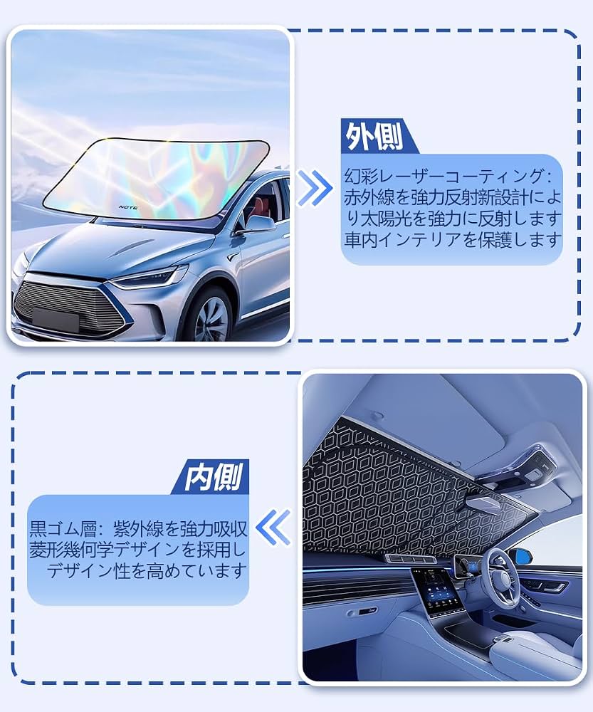 NOTE サンシェード フロントウィンドウ用 送料無料 新品 ノート 夏 Amazon.co.jp: ノート 車用 サンシェード 新登場 幻彩コーティング UV