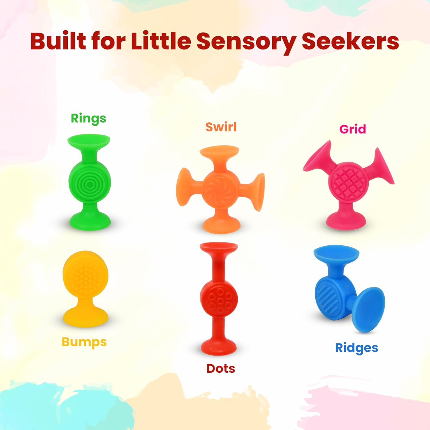 Gift Boutique 48 Pack Bulk Easter Basket Stuffers | Toddler Bath Toys for Kids Fine Motor Skills | Silicone Suction Sensory Toys | Montessori Travel Airplane Activities with Storage Bag, Easter Gift