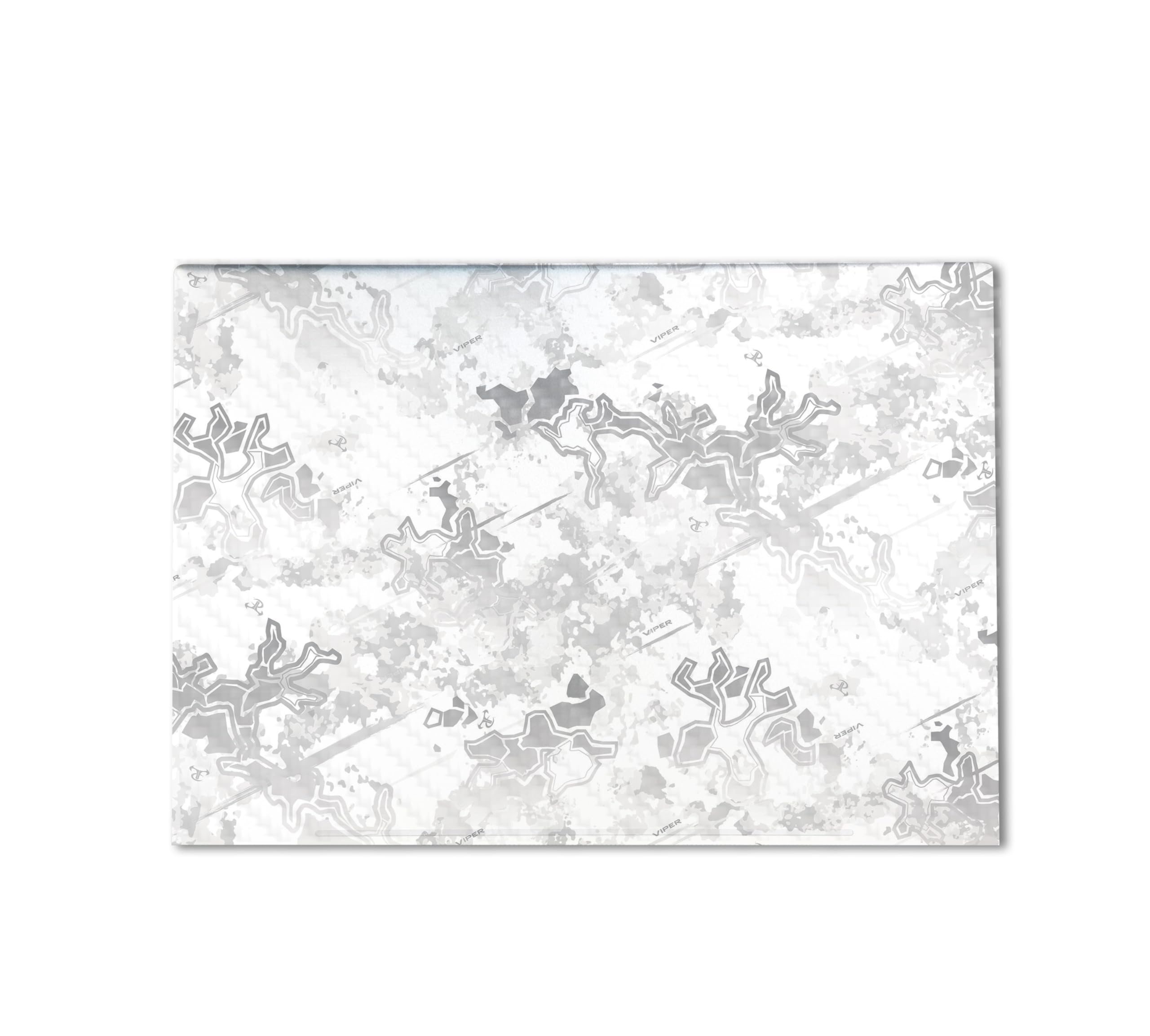 Carbon Fiber Gaming Skin Compatible with HP Envy x360 16” (2023) - Viper Snow - Premium 3M Vinyl Protective Wrap Decal Cover - Easy to Apply | Crafted in The USA by MightySkins
