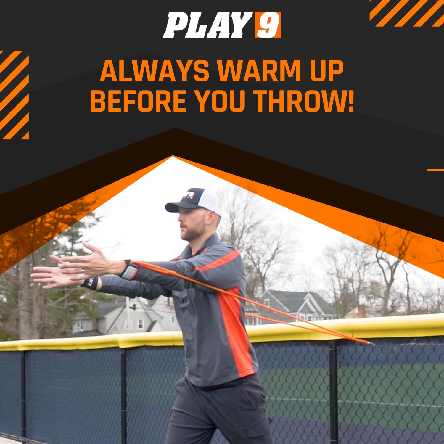 Play 9 Sports Resistance Exercise Bands Baseball Activation Elastic Training Athletes Equipment Bands