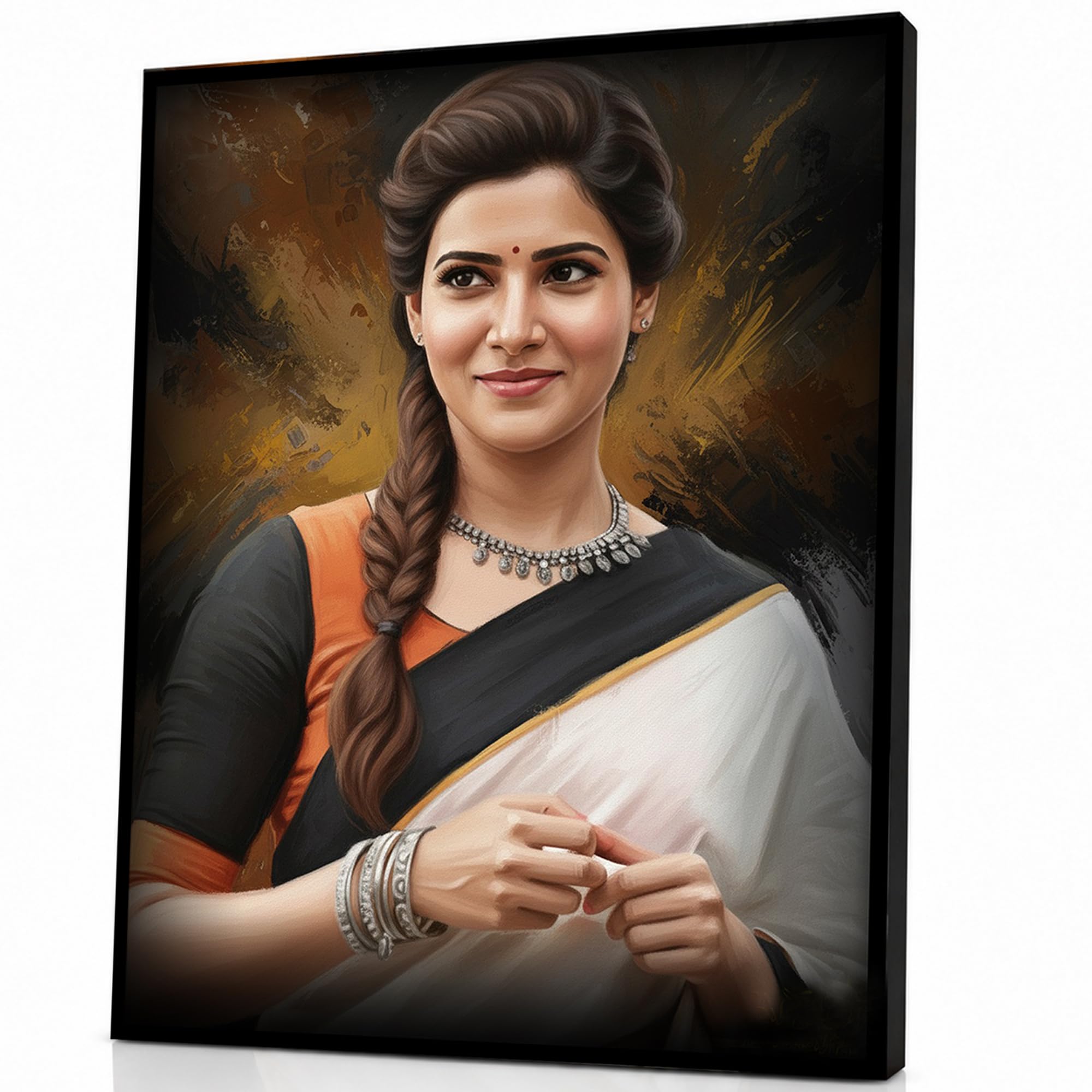 Oil Painting Photo Frame – Customized & Personalized MDF Wall Frame for Photos | Premium Home Decor Art Frame | Ideal Festival, Birthday & Anniversary Gift | Modern Decorative Wall Hanging Frame for Living Room & Office (10x8 inch)-image-6