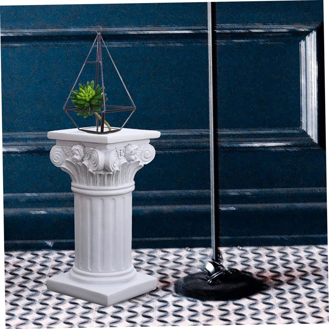 Colonna Decorativa In Resina Stile Romano - Supporto Per Torte, Candele O Fiori, 30x9x9 Cm - Foto 5