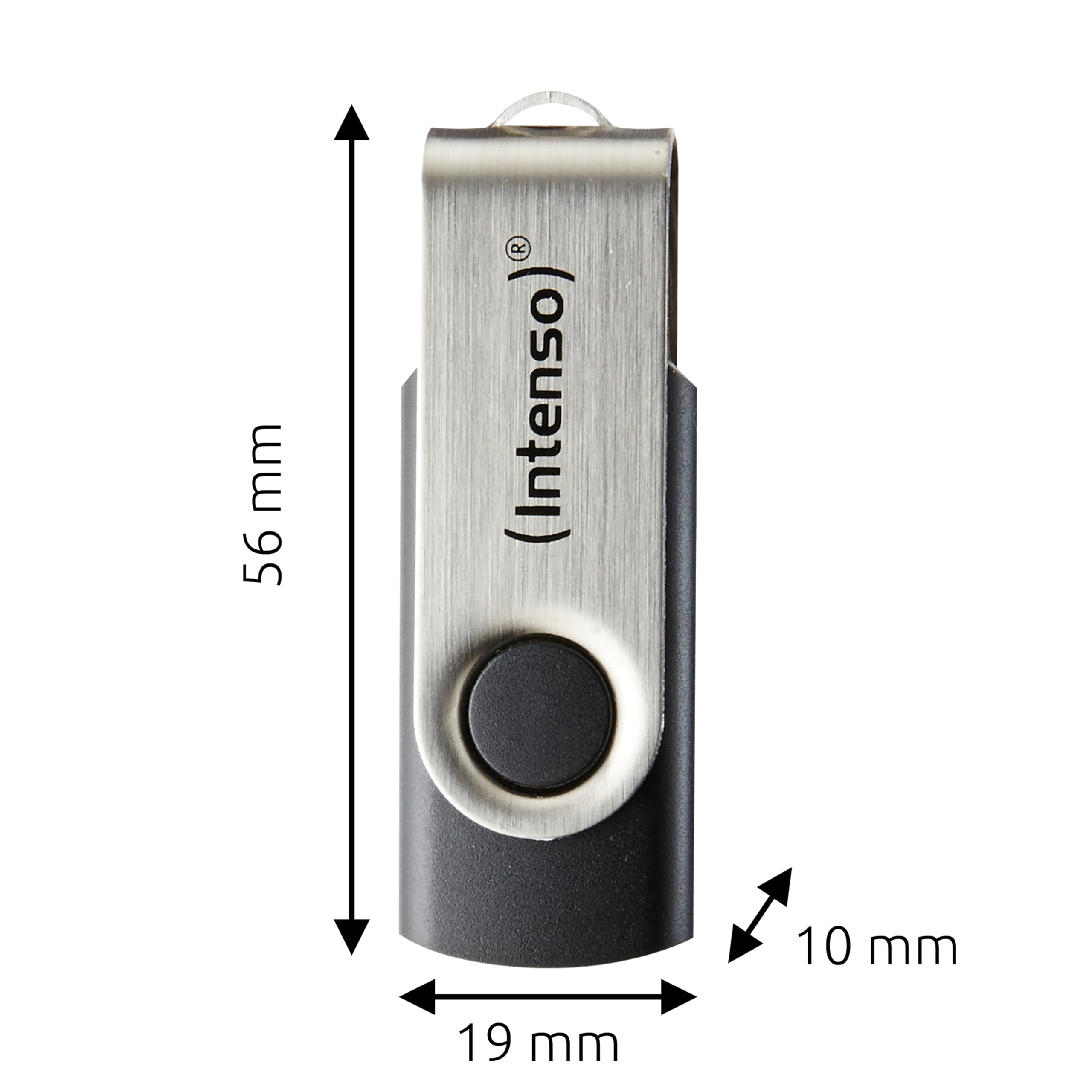 Intenso Office Line USB Stick da 256 GB, Super Speed USB-A 3.2, fino a 70 MB/s, robusto alloggiamento in metallo, argento e nero: Amazon.de: computer e accessori