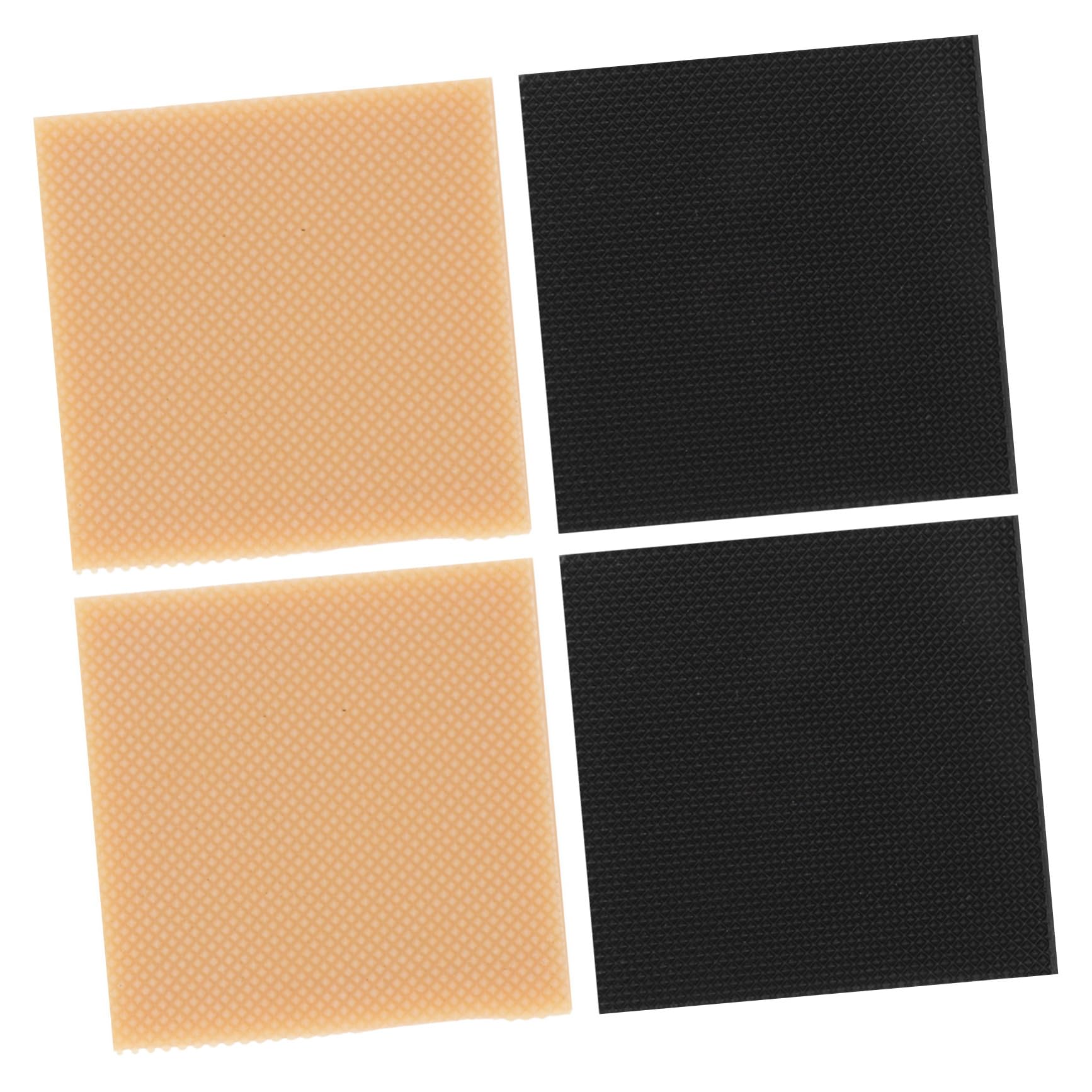 4Pcs High Heel Patch Square Shoe Heel Repair Kit Womens Shoes Heel Pad Rubber Sole Protectors Anti Heel Caps Non-Slip Heel Replacements High Heel Accessories