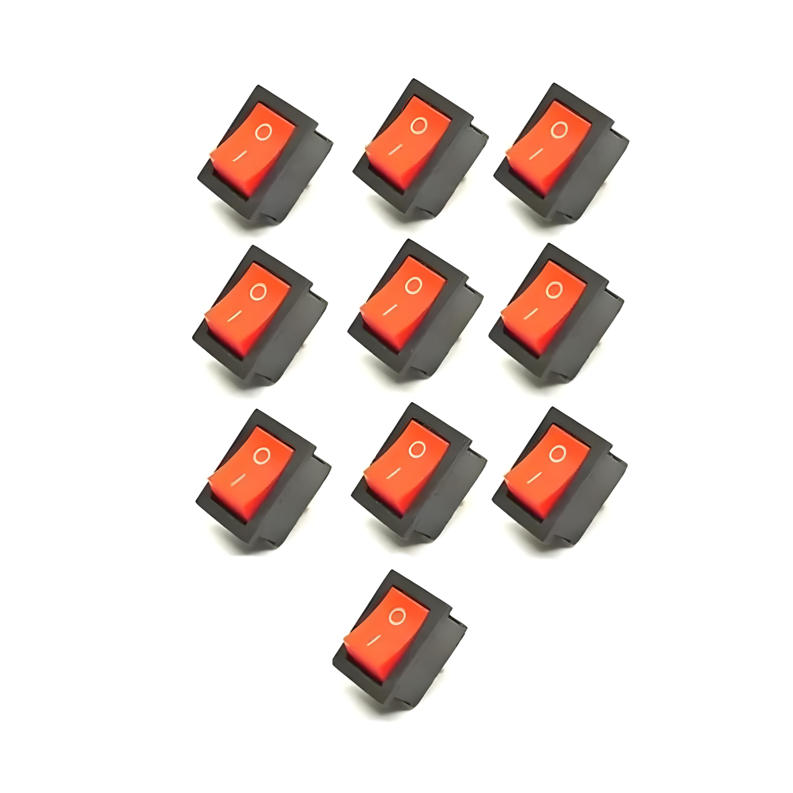 R&D 2 Pin Black Button On/Off Rocker Switch Ac 250V/15A 125V/20A Rocker Switch 15 A One Way Electrical Switch pack of 10 (B0CQ528WHC) Amazon Price History, Amazon Price Tracker