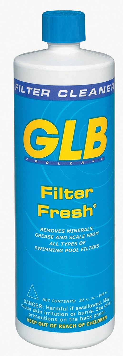 GLB Pool & Spa Products 71010 1Quart Filter Fresh Pool Filter Cleaner