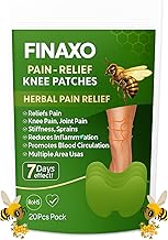 Finaxo Herbal Knee Pain Relief Patches Arthritis Inflammation Patch Sticker | Instant Relief from Knee Pain | Joint Knee Pain Relief Products Natural Wormwood Extract Patch for Knee (20)