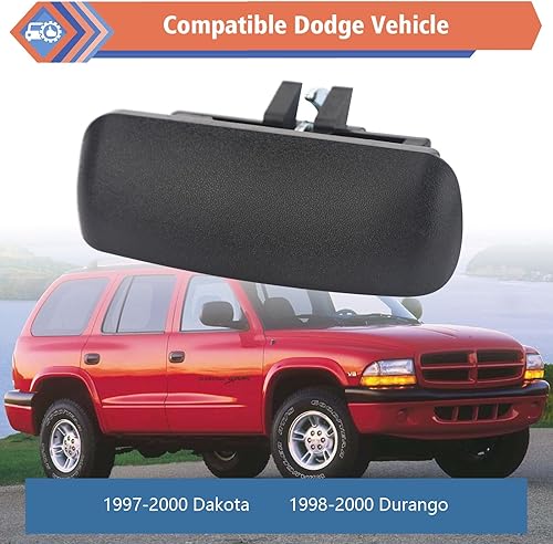 Miniatura 3 de ZONFANT Mango de cierre de caja de guantera compatible con Dodge Vehicle 1997-2000 Dakota 1998-2000 Durango, reemplazo # 5EM34LAZ