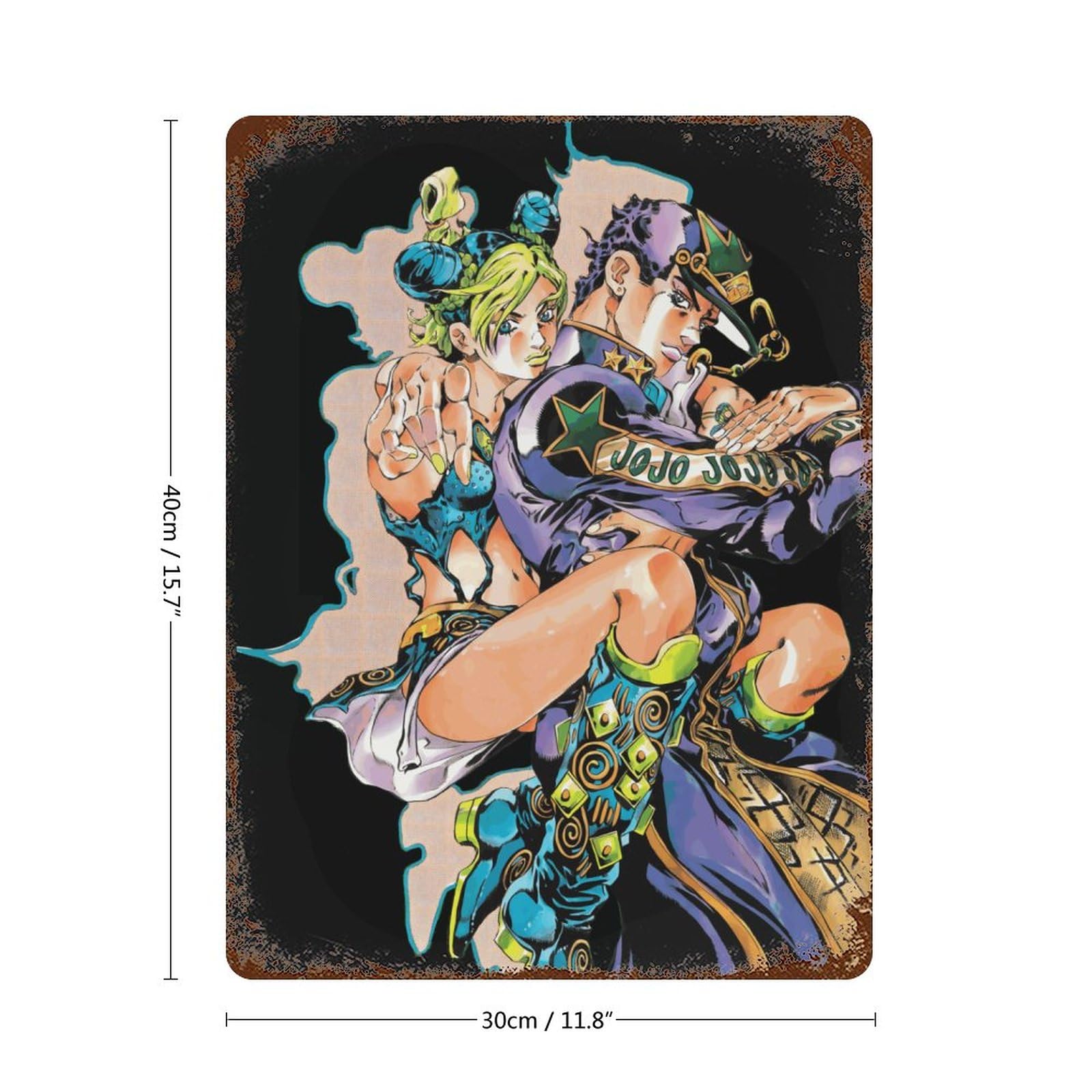 Amazon.co.jp: ブリキ看板 ジョジョの奇妙な冒険 空条徐倫 金属