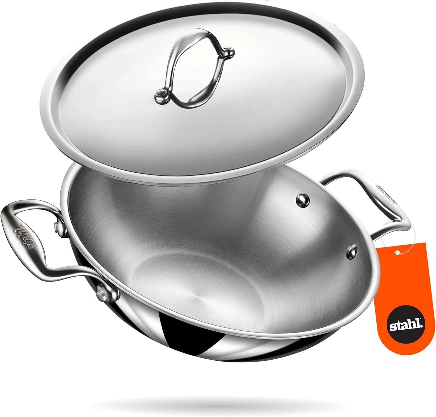 Stahl Stainless Steel Artisan Kadhai, 1-Piece, Silver (7 IN)