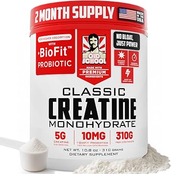 Old School Labs 5g Creatine Monohydrate Powder with BioFitTM Probiotics