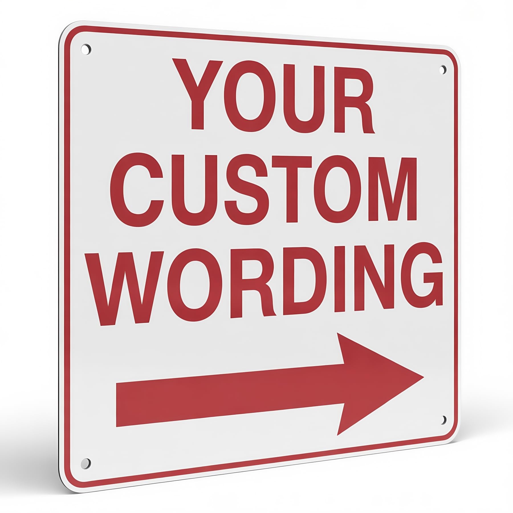 Custom Outdoor Metal Signs, 32x32 Inch .040 Thick Weatherproof Aluminum, UV Resistant, Personalized Metal Signs