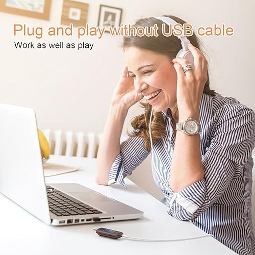 Vista 8 de AGPTEK U3 USB Stick Mp3 Player, 40GB Music Player Supports Replaceable AAA Battery, Recording, FM Radio, Expandable Up to 128GB