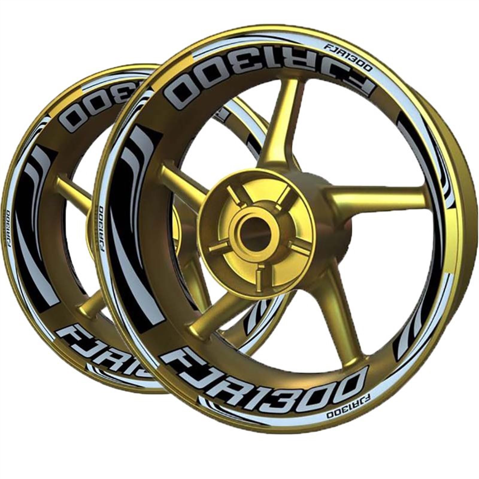 Applique for for Fjr1300 Sticker Decal for Fjr 1300 Wheel Rim Front and Rear Set(A3)