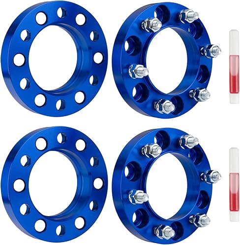 Vista 668 de KAX Espaciadores de rueda de 0.236 x 5.315 in, espaciadores de rueda centrados de 2 pulgadas y 6 lengüetas para F-15-0, Expedition, Mark LT, Negro