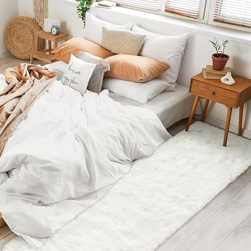 Vista 39 de BENRON Alfombras suaves para dormitorio, 2 x 6, lavables para pasillo, entrada, cocina, dormitorio, alfombra mullida para decoración de habitación