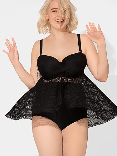 Miniatura 4 de Smart and Sexy Top de natación con volantes y volantes para mujer SA623