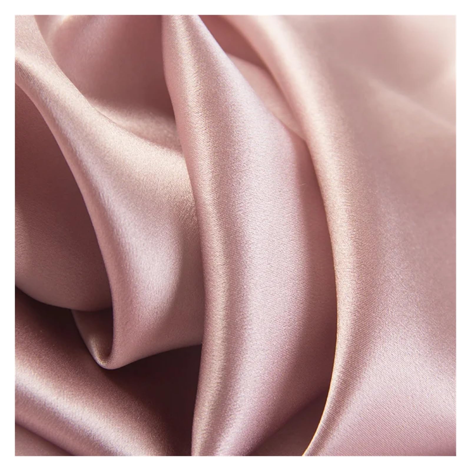 Tela De Raso Satin Tela de seda de 22 mm de ancho y 280 cm de grosor, lisa y teñida, ideal for hacer vestidos, ropa de cama y bufandas.(7-Cameo Brown,1 meter)