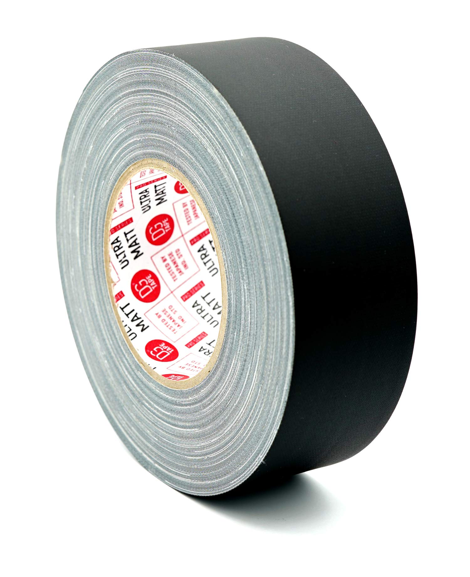 DGTAPE 2in X 60ya - Black ultraMATT Gaffer Tape. LDPE Matte Finish + Non-Reflective. Ease Tear by Hand UM50/50/B (2 in X 60 ya, Black)