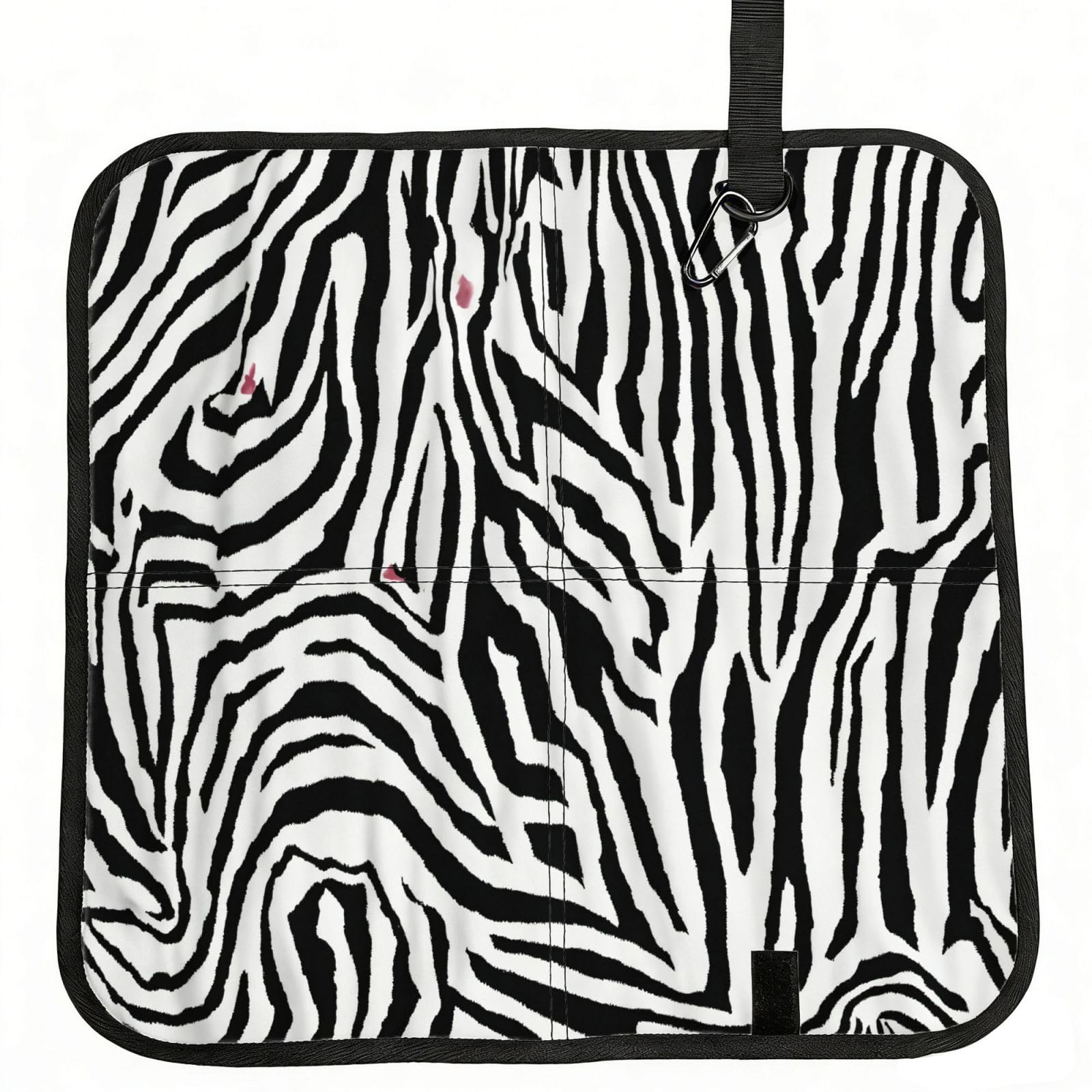 AYYQWE Zebra Print Print Foldable Seat Cushion Portable Chair Pad Office Commuting Picnic Camping Outdoor