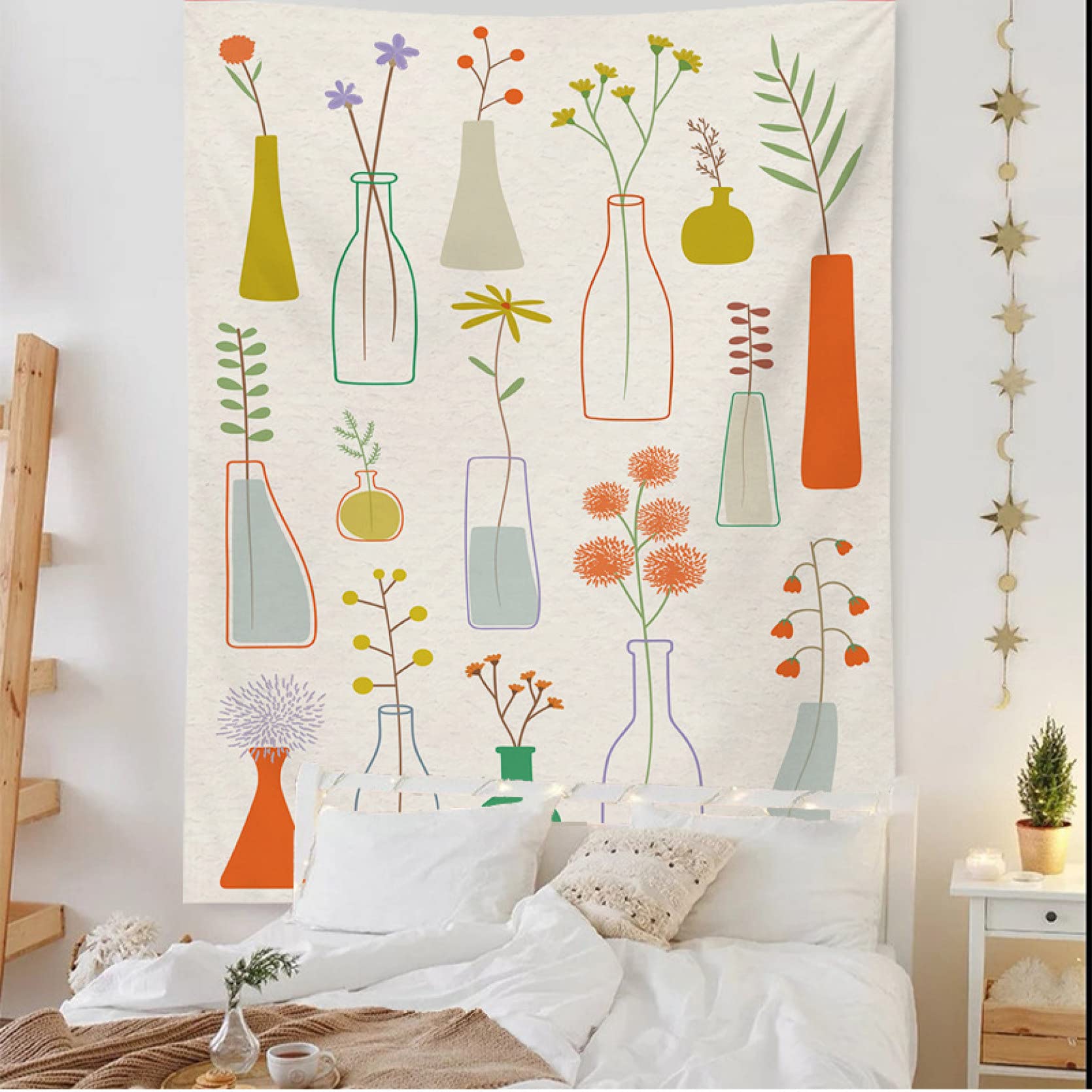 Amazon.co.jp: タペストリー 北欧 デザイン 植物 壁掛け壁画 北欧風 73