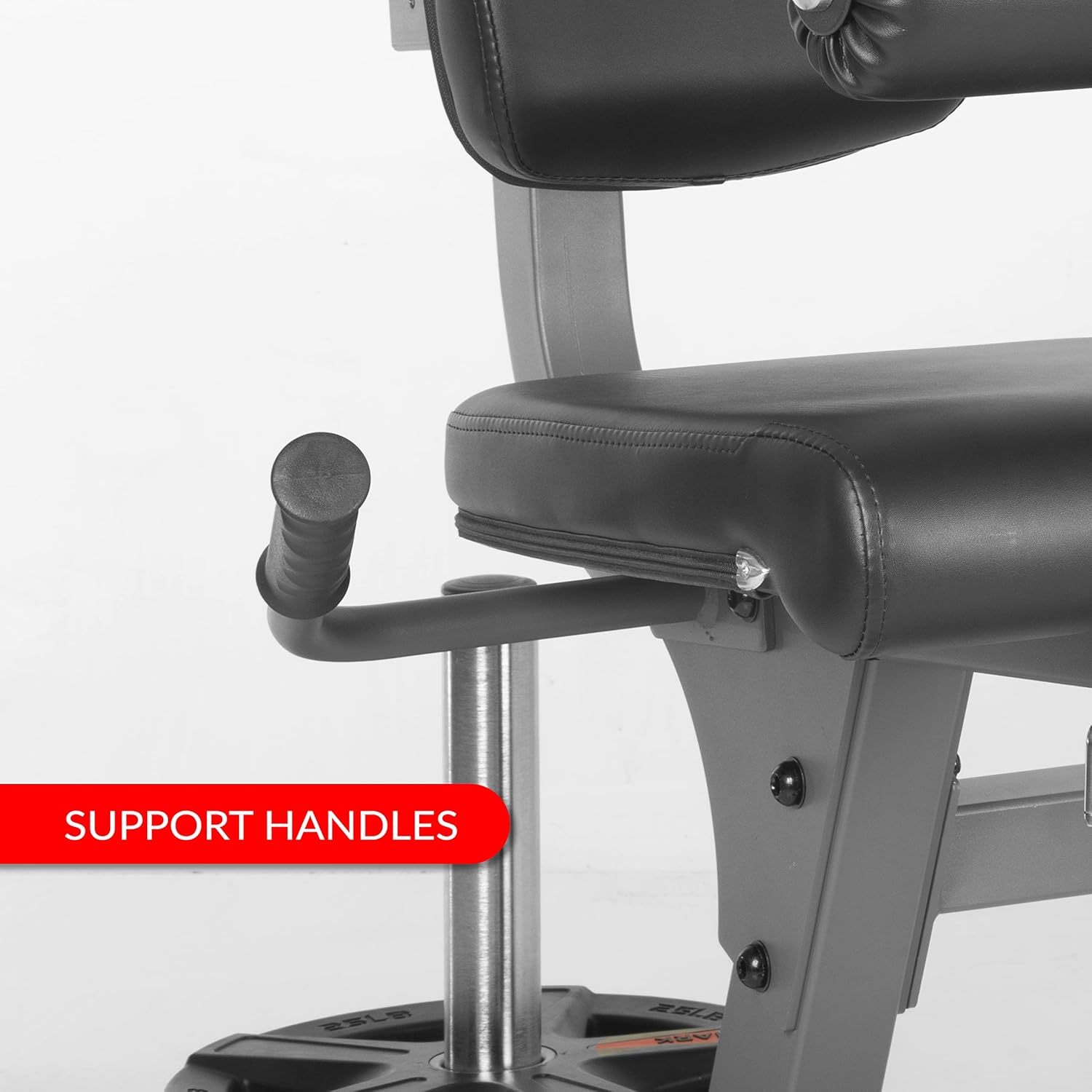 XMark Leg Exercise Machine with Rotary Leg Extension and Leg Curl, Adjustable Weight Plate Loaded, Hamstring Exerciser, Upgraded