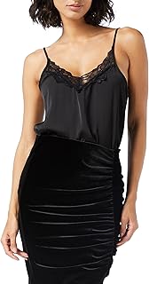 بلوزة محبوكة سينجليت من الدانتيل للنساء من اونلي، مقاس 42 - لون وودروز