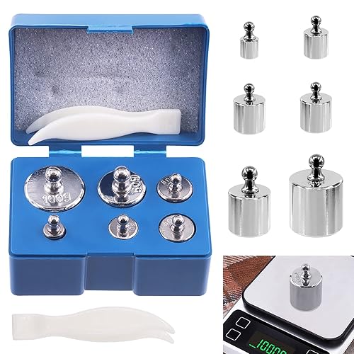 Juego de pesas de calibración de precisión para balanza digital, báscula de joyería (juego de 7.05 oz (gramo))