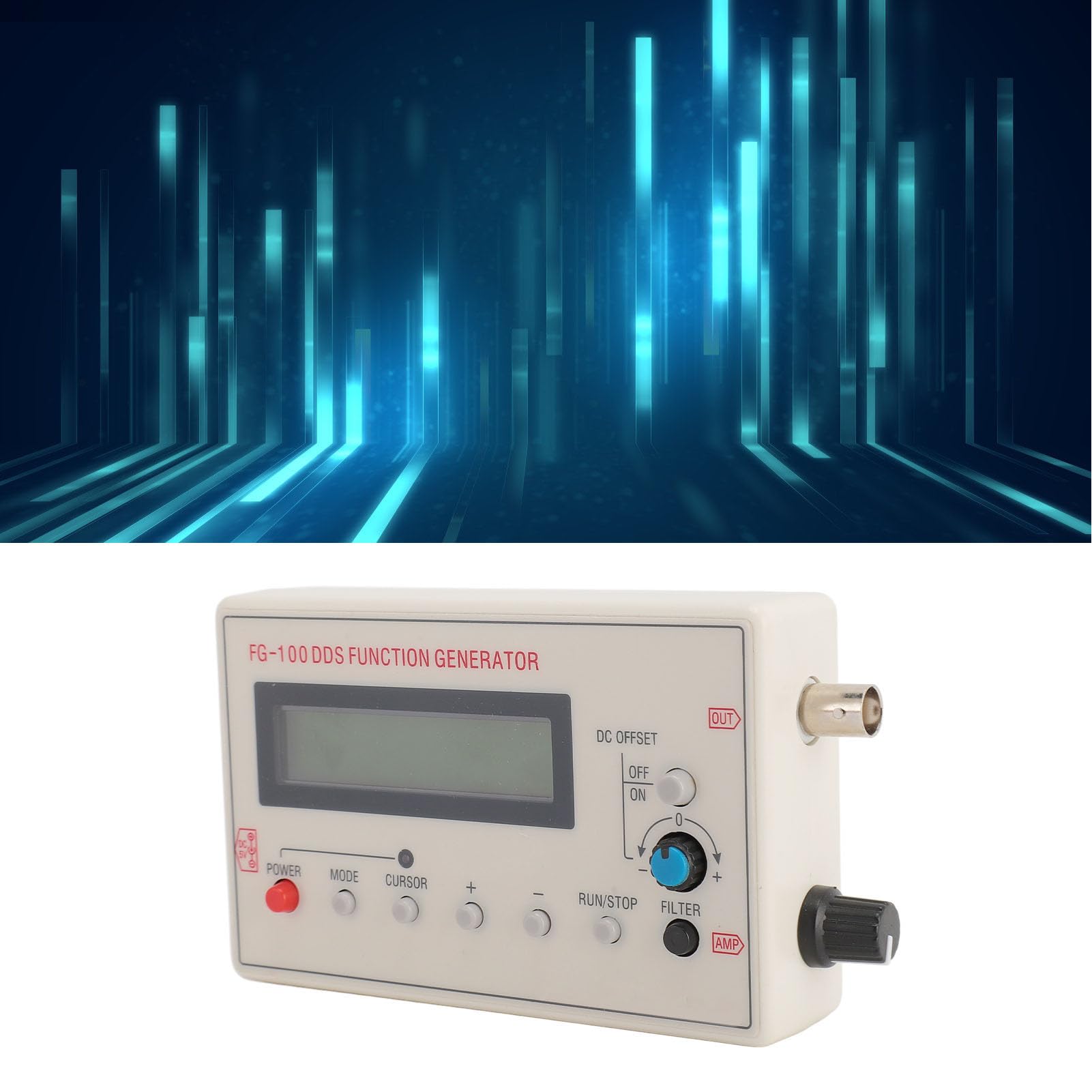 Generador de Señal con Función DDS, Sinusoidal de 1 Hz a 500 KHz